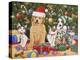 Puppies and Kittens Christmas-William Vanderdasson-Premier Image Canvas