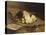 Puppies Sleeping-William Henry Hamilton Trood-Premier Image Canvas