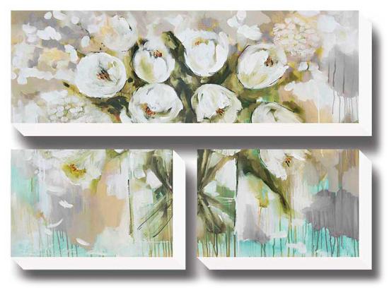 Pure Blanc Tulipa-Amanda J^ Brooks-Stretched Canvas