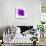 Purple Abstract Brush Splash Flower-Irena Orlov-Stretched Canvas displayed on a wall