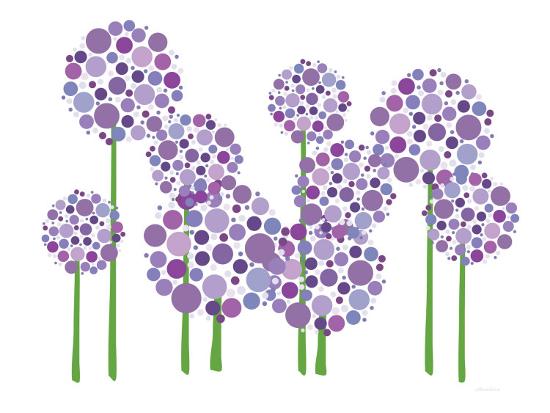Purple Allium-Avalisa-Stretched Canvas