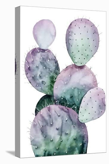 Purple Cactus II-Grace Popp-Stretched Canvas