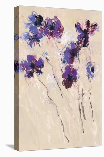 Purple Flowers-Lilia Orlova Holmes-Stretched Canvas