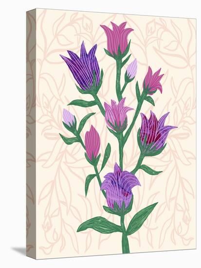 Purple Flowers-Cody Alice Moore-Stretched Canvas