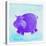 Purple Hippo-null-Premier Image Canvas