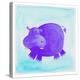 Purple Hippo-null-Premier Image Canvas