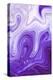 Purple Marble-Martina Pavlova-Stretched Canvas