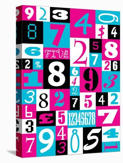 Purple Numbers-Philip Sheffield-Premier Image Canvas