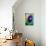 Purple Orb Swirls-null-Stretched Canvas displayed on a wall