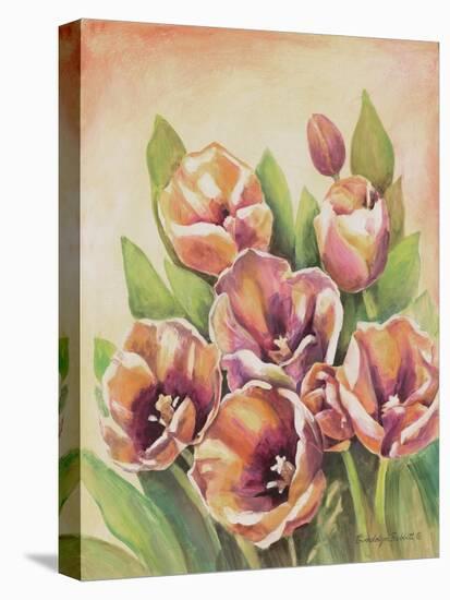 Purple Tulips II-Gwendolyn Babbitt-Stretched Canvas