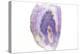 Purple Watercolor Agate I-Susan Bryant-Stretched Canvas
