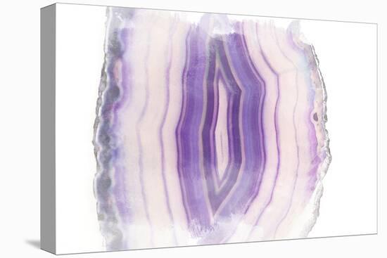 Purple Watercolor Agate II-Susan Bryant-Stretched Canvas