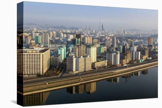 Pyongyang and the River Taedong, Pyongyang, Democratic People's Republic of Korea (DPRK), N. Korea-Gavin Hellier-Premier Image Canvas