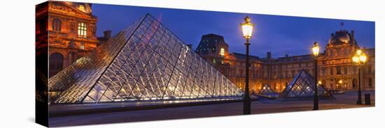 Pyramid at a Museum, Louvre Pyramid, Musee Du Louvre, Paris, France-null-Premier Image Canvas