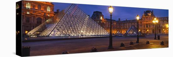 Pyramid at a Museum, Louvre Pyramid, Musee Du Louvre, Paris, France-null-Premier Image Canvas