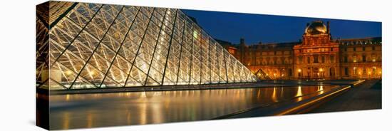 Pyramid at a Museum, Louvre Pyramid, Musee Du Louvre, Paris, France-null-Premier Image Canvas