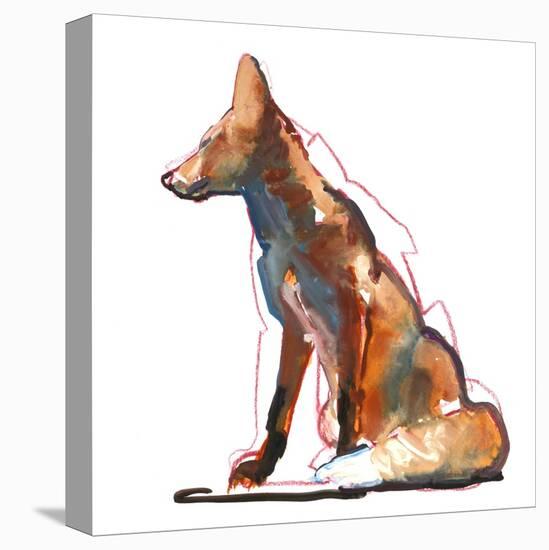 Pyramid fox, 2021, (mixed media)-Mark Adlington-Premier Image Canvas