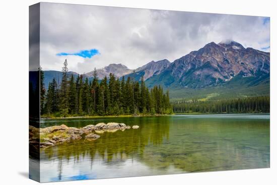 Pyramid Lake, Pyramid Mountain, Jasper National Park-Sonja Jordan-Premier Image Canvas