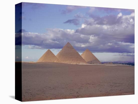 Pyramid of Menkewre (Left), Pyramid of Chephren (Centre), Pyramid of Cheops (Right), Giza, Egypt-Walter Rawlings-Premier Image Canvas