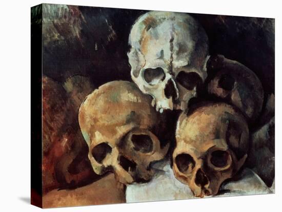 Pyramid of Skulls, 1898-1900-Paul Cézanne-Premier Image Canvas