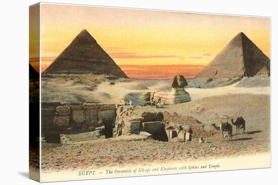 Pyramids and Sphinx, Egypt-null-Stretched Canvas