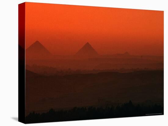 Pyramids at Giza, Giza Plateau, Egypt-Kenneth Garrett-Premier Image Canvas