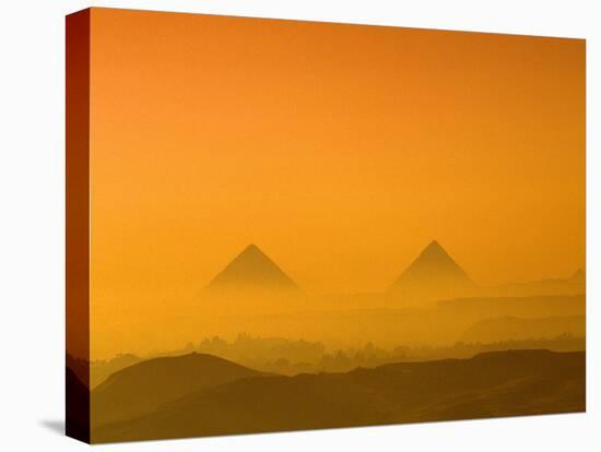 Pyramids at Giza, Khafre, Menkaure, Giza Plateau, Egypt-Kenneth Garrett-Premier Image Canvas