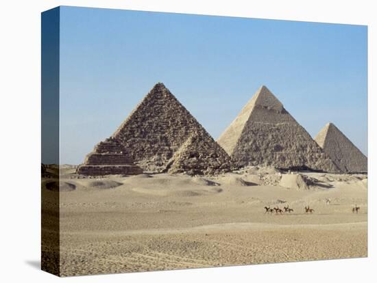 Pyramids at Giza, Unesco World Heritage Site, Near Cairo, Egypt, North Africa, Africa-John Ross-Premier Image Canvas