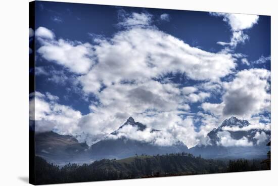 Pyramids Mountains and Clouds-Nish Nalbandian-Stretched Canvas