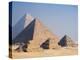 Pyramids of Giza, Giza, UNESCO World Heritage Site, Near Cairo, Egypt, North Africa, Africa-Schlenker Jochen-Premier Image Canvas