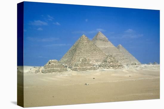 Pyramids of Khufu, Khafre and Mycerinus, Giza, Egypt, C26th Century Bc-CM Dixon-Premier Image Canvas