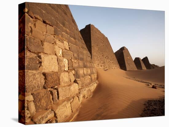 Pyramids of Meroe, Sudan's Most Popular Tourist Attraction, Bagrawiyah, Sudan, Africa-Mcconnell Andrew-Premier Image Canvas