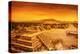 Pyramids of the Sun and Moon on the Avenue of the Dead, Teotihuacan Ancient Historic Cultural City,-Anna Omelchenko-Premier Image Canvas