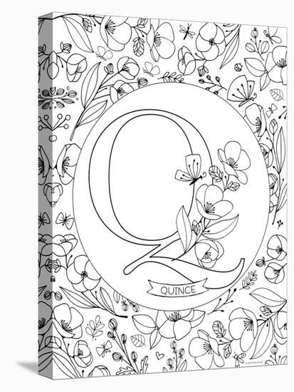 Q is for Quince-Heather Rosas-Stretched Canvas