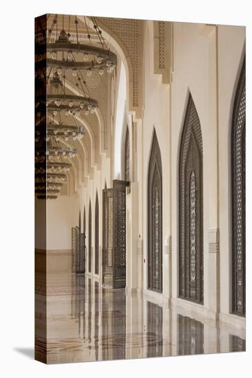 Qatar, Doha, Abdul Wahhab Mosque, the State Mosque of Qatar, Courtyard Walkway-Walter Bibikow-Premier Image Canvas