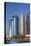 Qatar, Doha, Doha Bay, West Bay Skyscrapers with World Trade Center and Burj Qatar-Walter Bibikow-Premier Image Canvas