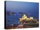 Qatar, Doha, Traffic at Roundabout Infont of the Museum of Islamic Art at Night-Jane Sweeney-Premier Image Canvas