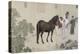 Qazaq présentant len tribut leurs chevaux à l'empereur Qianlong-Giuseppe Castiglione-Premier Image Canvas