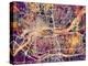 Quad Cities Street Map-Michael Tompsett-Stretched Canvas