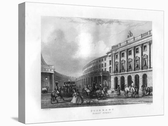 Quadrant, Regent Street, London, 19th Century-J Woods-Premier Image Canvas