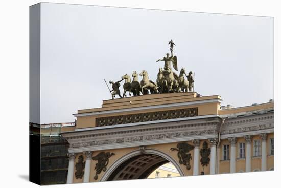 Quadriga on the General Staff Building, Palace Square, St Petersburg, Russia, 2011-Sheldon Marshall-Premier Image Canvas