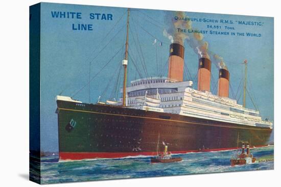 Quadruple-Screw R.M.S Majestic of the White Star Line, C1920S-null-Premier Image Canvas