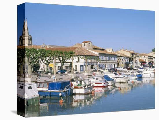 Quai De La Paix, Le Canal Du Rhone at Sete, Town of Beaucaire, Gard, Languedoc Roussillon, France-Bruno Barbier-Premier Image Canvas