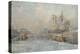 Quai De La Tournelle and Notre-Dame De Paris, 1909-Albert-Charles Lebourg-Premier Image Canvas