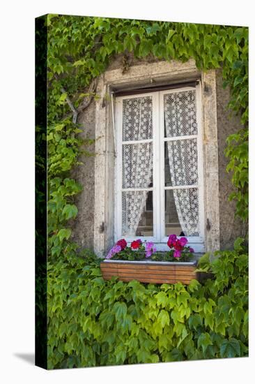 Quaint window, Cluny, Maconnaise, France-Lisa S. Engelbrecht-Premier Image Canvas