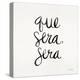 Que Sera Sera - Black on White-Cat Coquillette-Premier Image Canvas