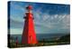 Quebec, Canada - Martre Lighthouse-Lantern Press-Stretched Canvas