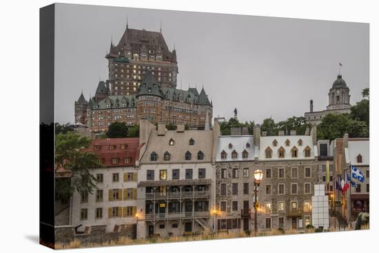 Quebec City with Chateau Frontenac on Skyline, Province of Quebec, Canada, North America-Michael Snell-Premier Image Canvas