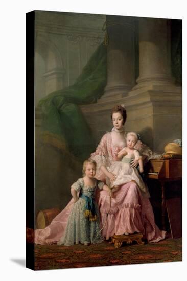 Queen Charlotte (1744-181), with Her Two Eldest Sons, 1769-Ramsay-Premier Image Canvas