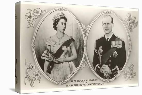 Queen Elizabeth and Prince Philip-null-Stretched Canvas